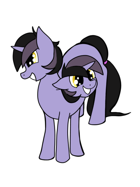 Size: 720x960 | Tagged: safe, artist:playgroundholocaust, derpibooru import, oc, oc:topsy turvy, unofficial characters only, pony, unicorn, conjoined, conjoined twins, multiple heads, multiple legs, multiple limbs, solo, two heads