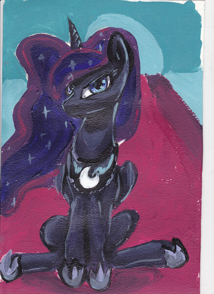 Size: 2552x3504 | Tagged: artist:alumx, derpibooru import, princess luna, safe, solo