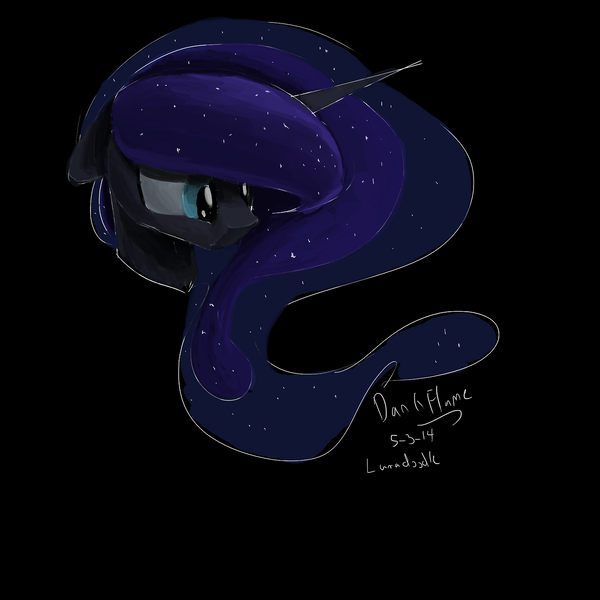 Size: 1280x1280 | Tagged: artist:darkflame75, derpibooru import, lunadoodle, princess luna, safe, solo