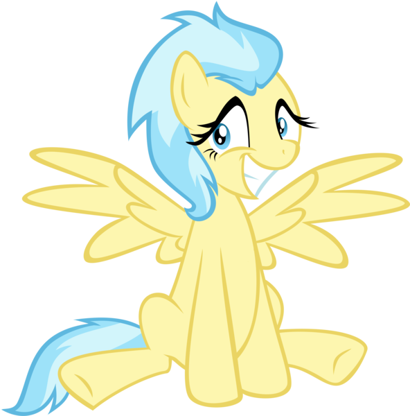 Size: 4909x4973 | Tagged: dead source, safe, artist:xebck, derpibooru import, misty fly, pegasus, pony, absurd resolution, cute, female, mare, simple background, solo, traditional art, transparent background, vector, wonderbolts