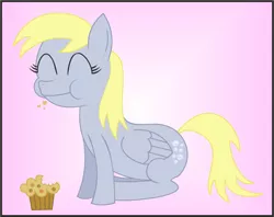 Size: 1612x1278 | Tagged: safe, artist:chris117, derpibooru import, derpy hooves, pegasus, pony, female, mare, muffin, solo, vector