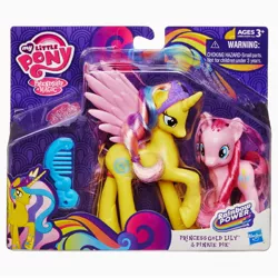 Size: 1600x1600 | Tagged: safe, derpibooru import, official, pinkie pie, princess gold lily, alicorn, pony, brushable, irl, photo, toy