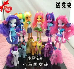 Size: 750x694 | Tagged: safe, derpibooru import, official, applejack, fluttershy, pinkie pie, rainbow dash, rarity, twilight sparkle, pony, equestria girls, brushable, chinese text, doll, human ponidox, humane six, irl, mane six, name translation, photo, self ponidox, taobao, toy