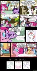 Size: 600x1144 | Tagged: safe, artist:foudubulbe, derpibooru import, applejack, doctor whooves, nurse redheart, pinkie pie, rainbow dash, rarity, time turner, twilight sparkle, twilight sparkle (alicorn), alicorn, pony, comic, female, mare, memory lapse