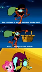 Size: 640x1088 | Tagged: safe, derpibooru import, pinkie pie, equestria girls, rainbow rocks, crossover, lord hater, meme, picnic, picnic basket, the picnic, wander (wander over yonder), wander over yonder