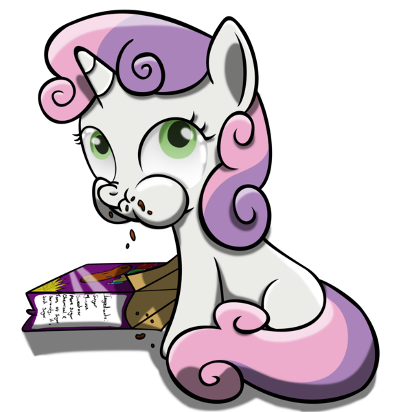 Size: 2500x2500 | Tagged: artist:bigshot232, caught, cookie, cute, derpibooru import, diasweetes, eating, food, safe, scrunchy face, solo, sweetie belle