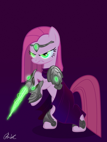 Size: 931x1235 | Tagged: artist needed, dark templar, derpibooru import, pinkamena diane pie, pinkie pie, protoss, safe, solo, starcraft, starcraft 2