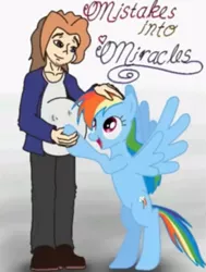 Size: 531x702 | Tagged: artist needed, derpibooru import, joel, male pregnancy, mistakes into miracles, pregnant, rainbow dash, safe, vinesauce, wat, what has magic done, what has science done, why, youtube link