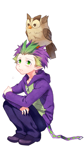 Size: 596x1046 | Tagged: artist:megarexetera, derpibooru import, human, humanized, owlowiscious, safe, spike