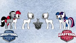 Size: 1024x576 | Tagged: safe, artist:j4lambert, derpibooru import, ponified, pony, bracket, chicago blackhawks, conference finals, hockey, ice, los angeles kings, montreal canadiens, new york rangers, nhl, playoffs, stanley cup, stanley cup playoffs