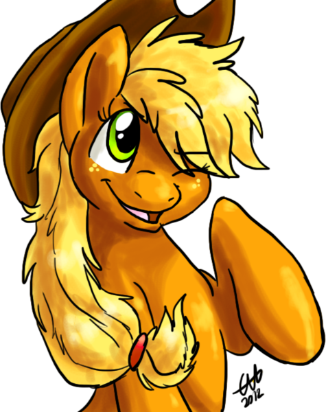 Size: 523x660 | Tagged: safe, artist:fizzy-dog, derpibooru import, applejack, simple background, solo, transparent background, wink