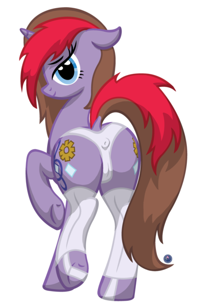 Size: 2560x4000 | Tagged: questionable, artist:template93, derpibooru import, oc, oc:amethyst, unofficial characters only, pony, unicorn, anus cameltoe, bedroom eyes, cameltoe, clothes, dock, female, nudity, panties, plot, ponut, present, presenting, sexy, socks, solo, solo female, underhoof, underwear