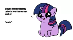 Size: 1194x668 | Tagged: derpibooru import, exploitable meme, filly twilight sparkle, filly twilight telling an offensive joke, meme, obligatory pony, safe, solo, south park, twilight sparkle, vulgar