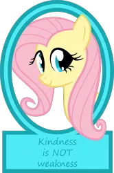 Size: 1327x2000 | Tagged: artist:the smiling pony, fluttershy, looking at you, mouthpiece, portrait, positive message, positive ponies, safe, simple background, smiling, solo, transparent background