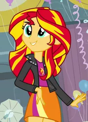 Size: 737x1023 | Tagged: safe, derpibooru import, screencap, sunset shimmer, equestria girls, cropped, cute, pretty, shimmerbetes, smiling, solo