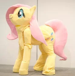 Size: 611x615 | Tagged: safe, artist:lasiral, derpibooru import, fluttershy, 2013, convention, cosplay, irl, ottawa comiccon, quadsuit, solo