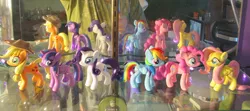 Size: 1152x511 | Tagged: safe, artist:earthenpony, derpibooru import, applejack, fluttershy, pinkie pie, rainbow dash, rarity, twilight sparkle, twilight sparkle (alicorn), alicorn, pony, craft, female, irl, mane six, mare, sculpture