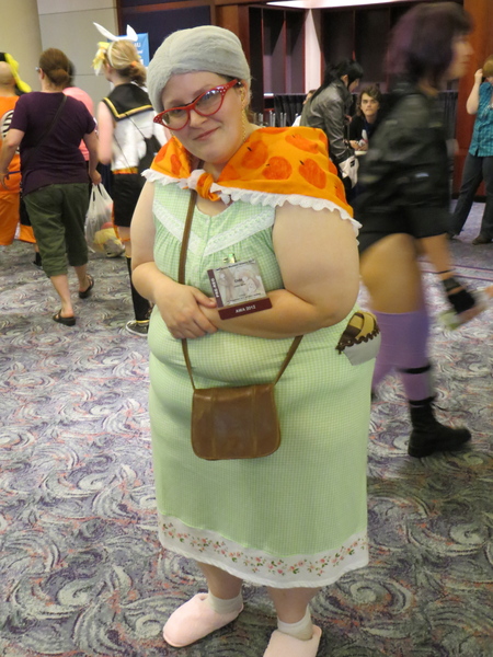 Size: 3000x4000 | Tagged: artist needed, safe, derpibooru import, granny smith, human, 2012, anime weekend atlanta, convention, cosplay, glasses, irl, irl human, photo, solo