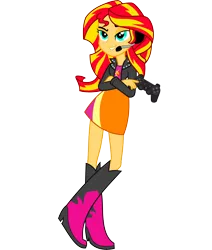 Size: 11111x13109 | Tagged: artist needed, safe, derpibooru import, sunset shimmer, equestria girls, absurd resolution, awesome, called it, gamer, gamer sunset, hilarious in hindsight, simple background, solo, transparent background, vector