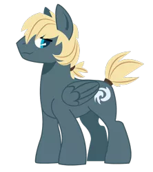 Size: 740x834 | Tagged: safe, artist:dbkit, derpibooru import, oc, oc:hightide, unofficial characters only, pegasus, pony, offspring, parent:dumbbell, parent:rainbow dash, parents:dumbdash, simple background, solo, transparent background