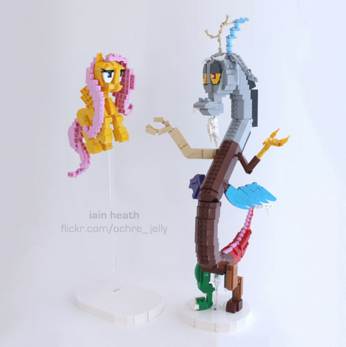 Size: 500x501 | Tagged: artist:iain heath, derpibooru import, discord, fluttershy, lego, photo, safe