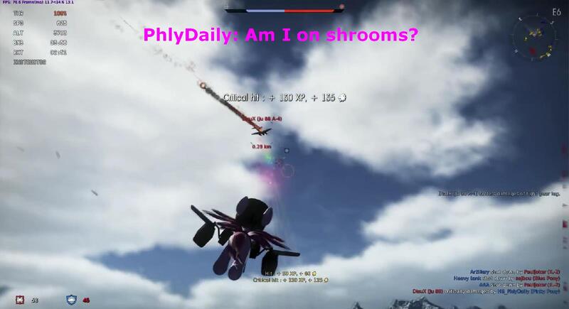 Size: 1600x870 | Tagged: safe, derpibooru import, pinkie pie, pegasus, pony, aircraft, april fools, april fools 2013, april fools joke, game, ju 88, military, phlydaily, solo, war thunder, weapon