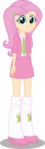 Size: 1024x3364 | Tagged: safe, artist:katequantum, derpibooru import, fluttershy, equestria girls, clothes, human coloration, school uniform, solo