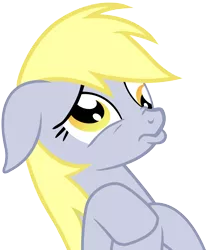 Size: 6000x7200 | Tagged: safe, artist:yanoda, derpibooru import, derpy hooves, pegasus, pony, absurd resolution, cute, derpabetes, face, female, floppy ears, frown, mare, nose wrinkle, pouting, sad, simple background, solo, transparent background, vector