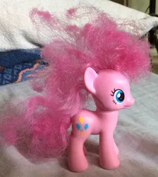 Size: 1287x1437 | Tagged: brushable, derpibooru import, irl, messy hair, photo, pinkie pie, safe, solo, toy