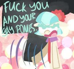 Size: 500x462 | Tagged: safe, artist:alittleofsomething, derpibooru import, coco pommel, earth pony, pony, coco pummel, female, lineless, mare, open mouth, solo, vulgar