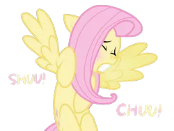 Size: 2048x1536 | Tagged: safe, artist:proponypal, derpibooru import, fluttershy, eyes closed, fetish, floppy ears, gritted teeth, mucus, simple background, sneezing, sneezing fetish, snot, solo, spray, spread wings, transparent background