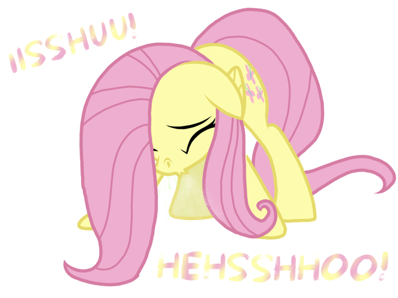 Size: 2048x1536 | Tagged: safe, artist:proponypal, derpibooru import, fluttershy, cute, eyes closed, fetish, floppy ears, mucus, sneezing, sneezing fetish, snot, solo, spray