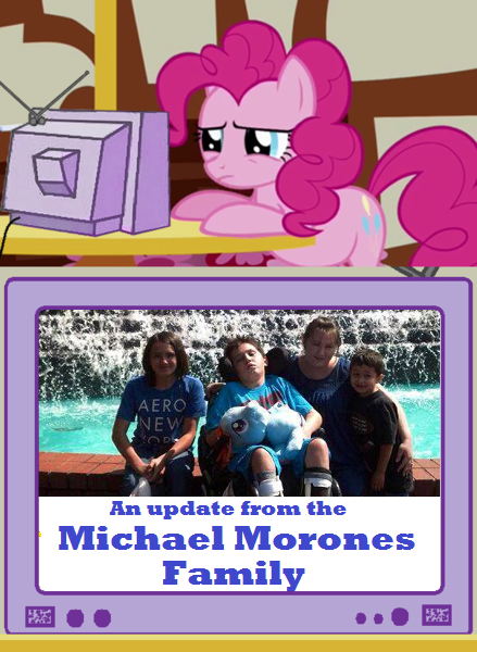 Size: 439x600 | Tagged: derpibooru import, exploitable meme, human, irl, irl human, meme, michael morones, obligatory pony, photo, pinkie pie, safe, tv meme