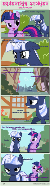 Size: 1004x3753 | Tagged: safe, artist:estories, derpibooru import, twilight sparkle, oc, oc:silverlay, unicorn, comic:seeds of darkness, comic, unicorn twilight