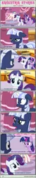 Size: 1004x4917 | Tagged: artist:estories, carousel boutique, comic, comic:seeds of darkness, derpibooru import, oc, oc:silverlay, rarity, safe, twilight sparkle