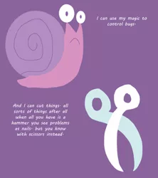 Size: 500x563 | Tagged: artist:apartment2bmod, ask adult snips and snails, cutie mark, derpibooru import, safe, scissors, snail, snails, snips, tumblr