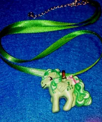 Size: 432x515 | Tagged: artist:barbeddragon, derpibooru import, g1, irl, medley, pendant, photo, safe, solo