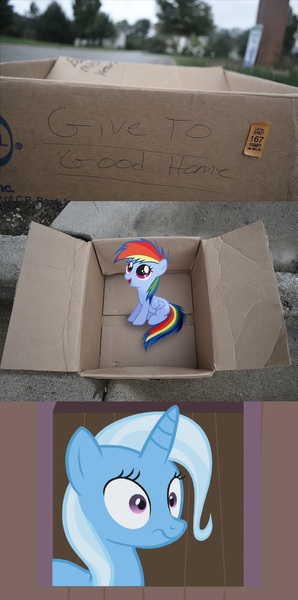 Size: 1320x2656 | Tagged: dashie meme, exploitable meme, fanfic:my little dashie, meme, momma trixie, neutral people finding dash meme, rainbow dash, safe, trixie