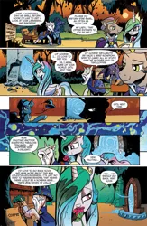 Size: 630x969 | Tagged: artemis luna, celestibra, derpibooru import, evil luna, female, good king sombra, idw, idw advertisement, king sombra, male, preview, princess celestia, safe, shipping, spoiler:comic, spoiler:comic19, star swirl the bearded, straight