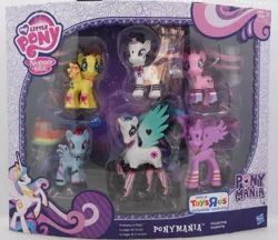 Size: 750x647 | Tagged: safe, derpibooru import, fluttershy, pinkie pie, princess celestia, rainbow dash, rarity, twilight sparkle, twilight sparkle (alicorn), alicorn, pony, brushable, clothes, emoshy, female, goth, leg warmers, mare, ponymania, socks, toy, toys r us