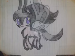 Size: 1024x768 | Tagged: safe, artist:the-sheamus-mlp, derpibooru import, oc, oc:sheamus, unofficial characters only, breezie, lined paper, solo, species swap, traditional art