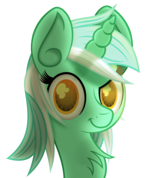 Size: 4560x5520 | Tagged: safe, artist:radiationalpha, derpibooru import, lyra heartstrings, pony, unicorn, absurd resolution, bust, chest fluff, faic, female, looking at you, mare, simple background, smiling, solo, transparent background, vector