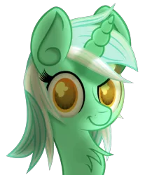 Size: 4560x5520 | Tagged: safe, artist:radiationalpha, derpibooru import, lyra heartstrings, pony, unicorn, absurd resolution, bust, chest fluff, faic, female, looking at you, mare, simple background, smiling, solo, transparent background, vector