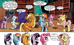 Size: 800x490 | Tagged: safe, derpibooru import, applejack, fluttershy, pinkie pie, rainbow dash, rarity, twilight sparkle, twilight sparkle (alicorn), alicorn, pony, babylon 5, battlestar galactica, exploitable meme, female, green acres, i watch it for the plot, mane 6 interests, mare, masterpiece theater, meme, monty python, monty python's flying circus, plot