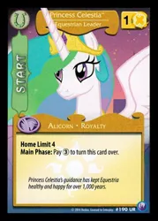 Size: 344x480 | Tagged: canterlot nights, ccg, derpibooru import, enterplay, mlp trading card game, princess celestia, safe, solo