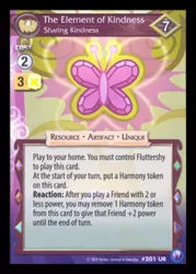 Size: 344x480 | Tagged: safe, derpibooru import, canterlot nights, ccg, element of kindness, enterplay, mlp trading card game