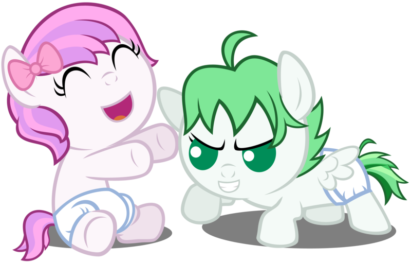 Size: 3000x1907 | Tagged: safe, artist:scourge707, derpibooru import, oc, oc:petal sparkle, oc:sunny bloom, unofficial characters only, earth pony, pegasus, pony, baby, baby pony, bow, couple, foal, happy, simple background, transparent background, vector