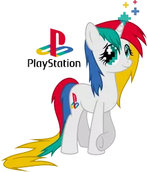 Size: 4763x5603 | Tagged: absurd resolution, console ponies, derpibooru import, magic, my little console, playstation, playstation 1, ponified, safe, solo