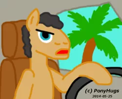 Size: 465x376 | Tagged: artist:ponyhugs, bmw, derpibooru import, elliot rodger, ponified, safe, solo, supreme gentleman