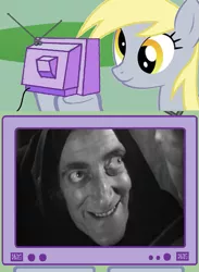 Size: 563x771 | Tagged: safe, derpibooru import, derpy hooves, pegasus, pony, exploitable meme, female, igor, mare, marty feldman, meme, obligatory pony, tv meme, young frankenstein